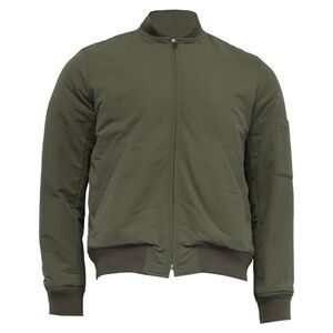 A.P.C. Gregoire Bomber Jacket in Khaki Polyamide